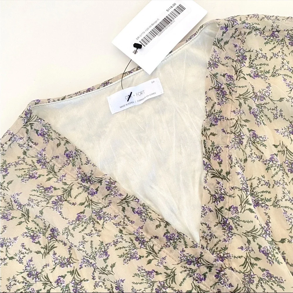 Oak and Fort Midi Floral Dress - Picture 9 of 12